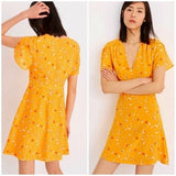 Madewell Silk Belladonna In Painted Carnation WomenÕs Floral Dress Sz 6 Carnation