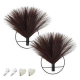 Boho Wall Decor Pampas, Wall-Mounted Metal Wall Art, Hanging Artificial Plant... Pampas Grass
