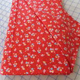BY THE YARD Simple Pleasures Small Flowers RED, $3.99 Ships ANY Amount Of Fabric Flowering Plants