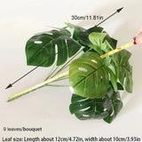 plamArtificialTreePlantGreenLeavesFakeHome DecorPlasticLeafTropicalLargeGardenSi Green Plant