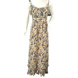 Anthropologie Moulinette Soeurs Hydrangea Petals Maxi Dress  Size 2 Hydrangea