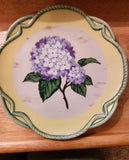 Purple Hydrangea Plate Hydrangea