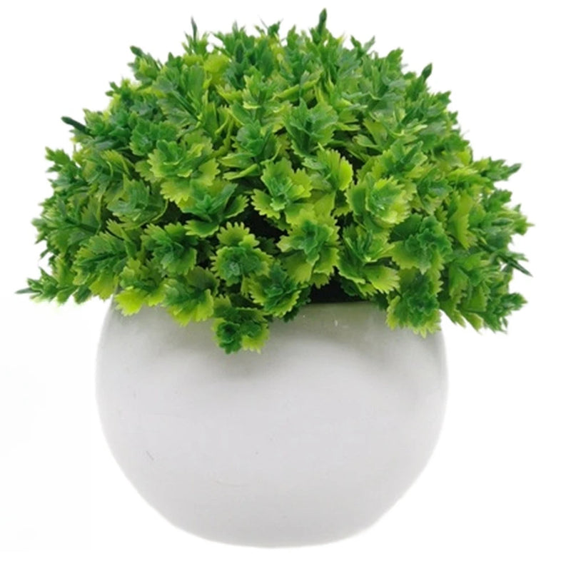 Small Sized Pine Needle Bonsai Artificial Plant 12cm for Shelf Desk Decor Green Plant