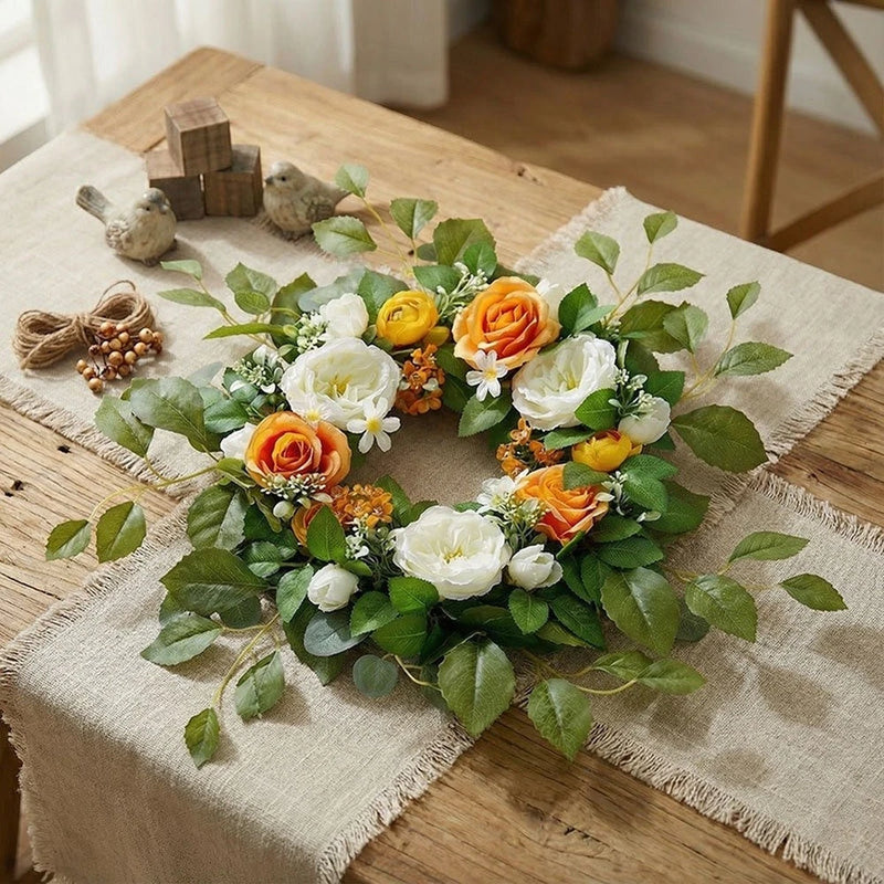 Floral Decoration Wedding Decoration Artificial Wreath Eucalyptus Garland Peony