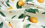 Fruit Lemon Patterned Fabric made in Korea by the Half Yard Flowering Plants