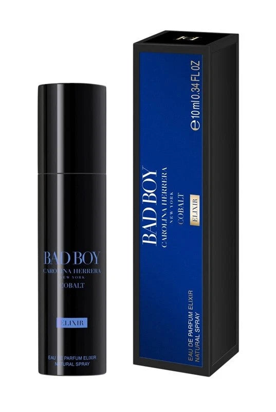 Bad Boy Cobalt Elixir Carolina Herrera 0.34 oz 10 ml Eau De Parfum Spray Nib EDP