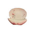 VINTAGE ROYALE COURT CARNATION FINE CHINA JAPAN GRAVY BOAT & UNDER PLATE 8