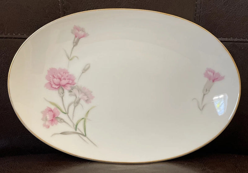 Royal Court ÒCarnationÓ Small Serving Plate/Platter 9Ó Japan Carnation