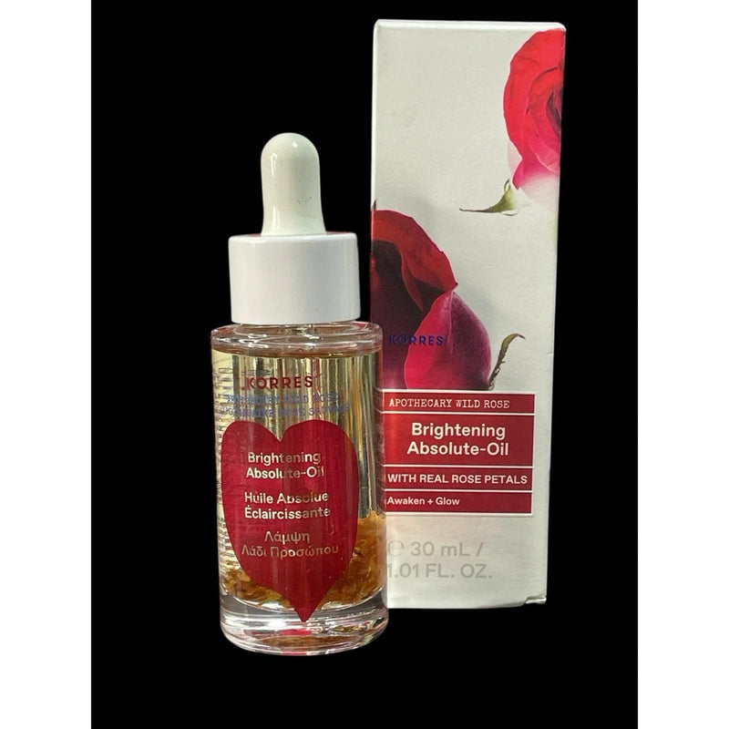 Korres Brightening Absolute Oil With Real Rose Petals 1.01 Oz NIB Roses