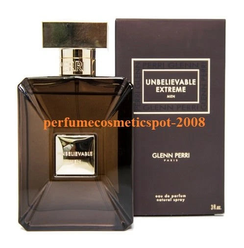 NIB UNBELIEVABLE EXTREME GLENN PERRI FOR MEN 3.0 OZ 90 ML EAU DE TOILETTE SPRAY EDT