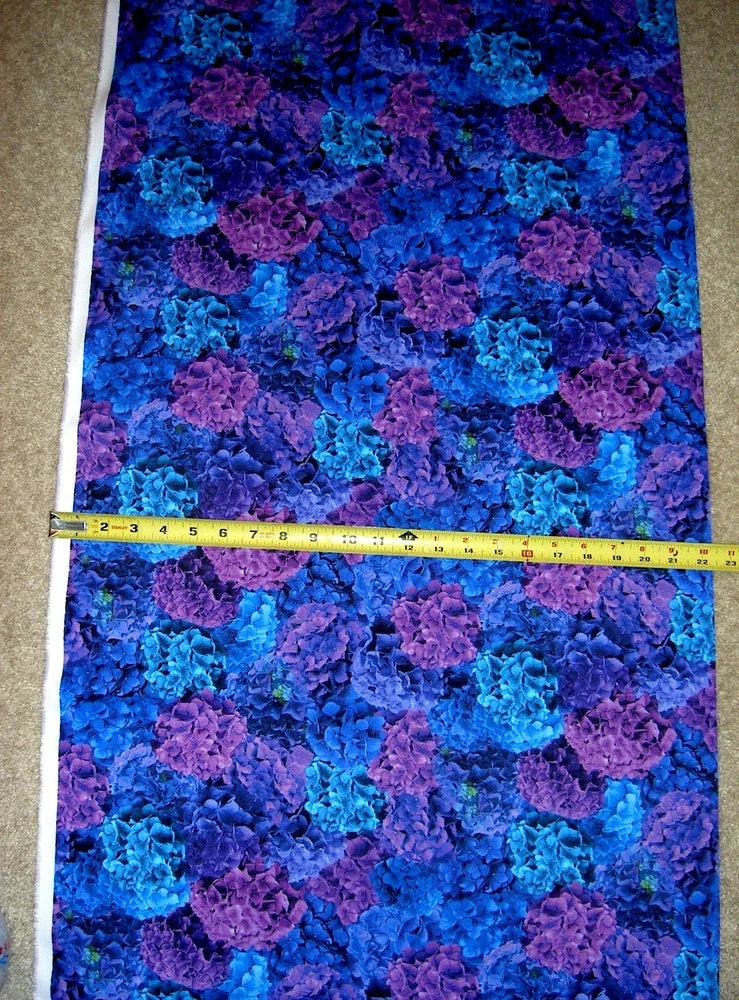 Flower Flowers Hydrangea Multi Medium CD3383 Timeless Durable Cotton Fabric Hydrangea