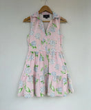Kiel James Patrick KJP Dress Cotton Silk Pink Hydrangeas Floral WomenÕs Size XS Hydrangea