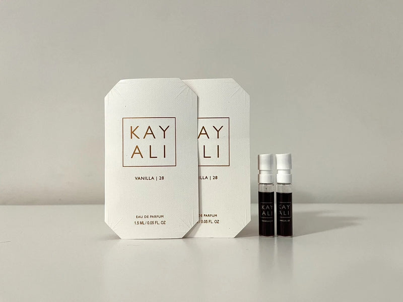 Kayali Vanilla 28 Eau de Parfum EDP Sample Spray .03 oz Lot of 2 EDP