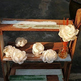 15 New Peony Roses Artificial Sola Wood Flower Diffuser Flowers 5 cm Dia. Peony