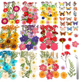 235 Pcs Pressed Dried Flowers for Resin, Natural Real Dried Pressed Flowers for Dried Flower