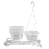 10 Sets Plastic Hanging Planters With Chain Basket And Hook For Garden Decor Garden Plants