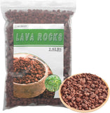 Red Lava Rocks for Plants -100% Pure Volcanic Rock No Dyes or Chemicals-Best Lav Orchids