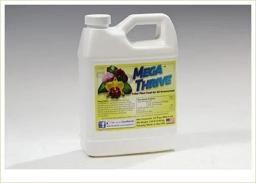 Mega Thrive- Foliar Plant Food for All Ornamentals and Orchids . Proudly Made In Orchids