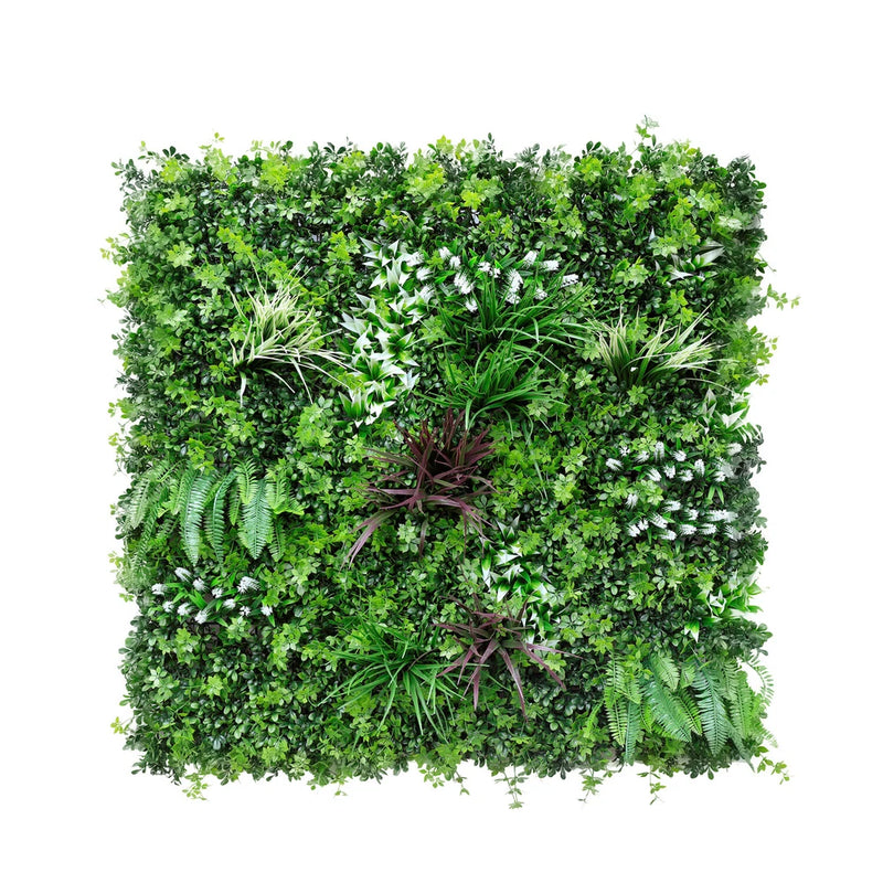 40" Artificial Grass Mats 3D Mixed Plant Wall Ledge Decor For Home Festival #5 Green Plant