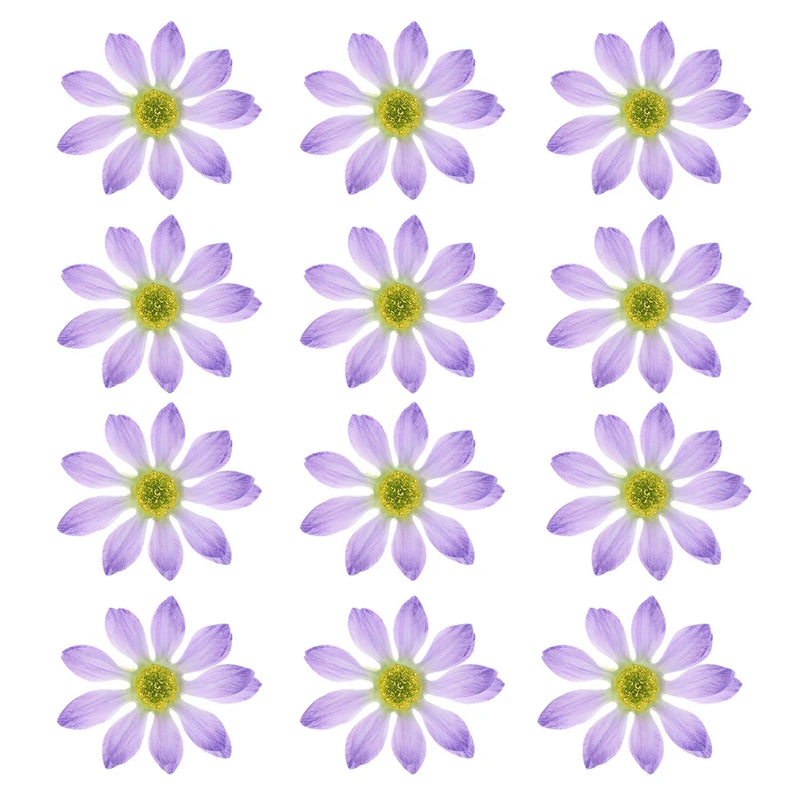 12 Pcs Artificial Daisies Flower Heads, Fake Chrysanthemum Heads, Light Purple Daisies