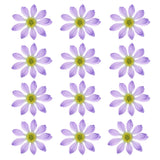 12 Pcs Artificial Daisies Flower Heads, Fake Chrysanthemum Heads, Light Purple Daisies