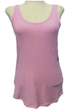 NOBO NO BOUNDARIES Fitted Pink Orchid Soft Stretch Knit Tank SZ. Jr. L Roses