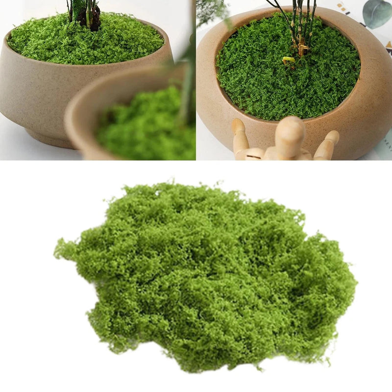 False Moss Simulated Green Plants Lightweight Ornaments Photo Props DIY Green Plant