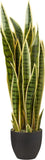 33Ó Sansevieria Artificial Silk Plants Green Green Plant