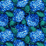Florescence - Hydrangea Hedgerow Delphinium by Sam Wilde - Free Spirit - 1/d yd Hydrangea