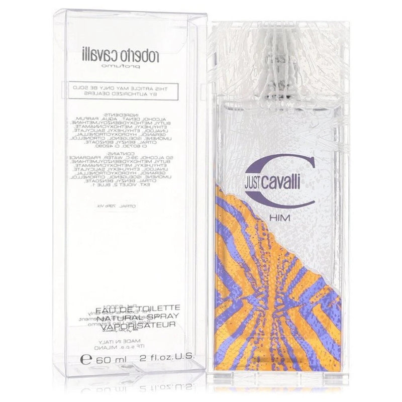 Just Cavalli by Roberto Cavalli Eau De Toilette Spray 2 oz (Men) EDT