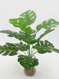 Artificial Monstera Plants Tropical Palm Leaves Home Office Decoration Green Plant