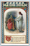Oilette Tuck Postcard Easter Jesus Christ Lily Flowers Eliot Maine ME 1910 Lily