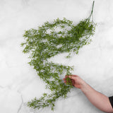 56" Artificial Podocarpus Hanging Decorative Floral Bush Green Plant