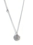 Silver Sunflower Necklace Sunflower