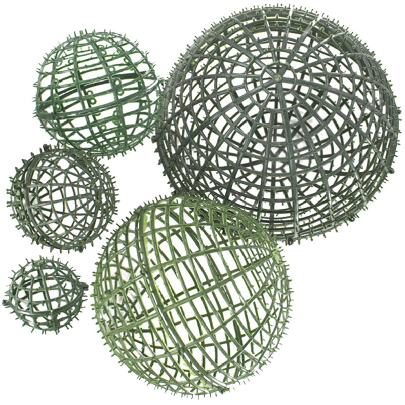 5PCS Artificial Flower Plant Topiary Support Plant Rack Faux Grass Green Plant