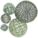 5PCS Artificial Flower Plant Topiary Support Plant Rack Faux Grass Green Plant