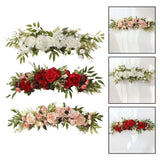 Lifelike Silk Roses Wedding Arch Flower Swag Romantic Wedding For Decoration Roses