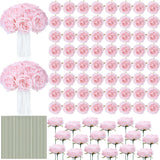 80 Pack Real Touch Austin Rose Peonies, 3.94 Inch Artificial Flowers Heads Bu... Peony