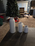 Stylish Distressed Matte Ceramic Vases - Set for Pampas Grass Arrangements Pampas Grass