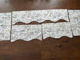 Lot of 4 Custom Lined Curtains & 2 Layer Valances Ð Floral Hydrangea Blue Green Hydrangea