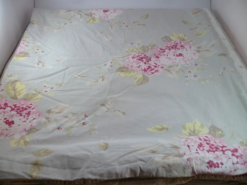 Simply Shabby Chic FULL Duvet Reversible Bell Hydrangea Rose Floral Blue Pink Hydrangea
