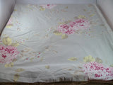 Simply Shabby Chic FULL Duvet Reversible Bell Hydrangea Rose Floral Blue Pink Hydrangea