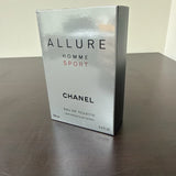 Chanel Allure Homme Sport Eau De Toilette 3.4 oz 100 ml Men's Spray Open Box EDT