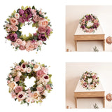 Artificial Peony Flowers Party Decorations Wedding Spring Wreath Front Door Peony