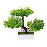 Exquisite Design Simulation Bonsai Tree Potted Plant for Stylish Spaces Green Plant