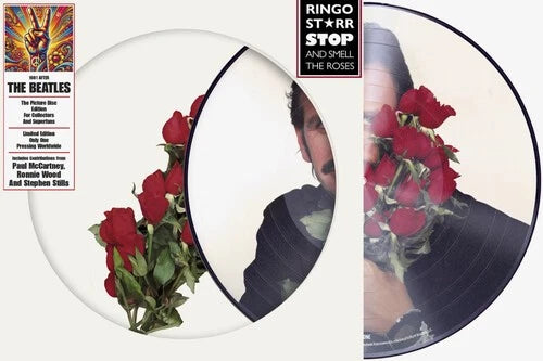 Ringo Starr picture disc vinyl LP with portrait and red roses graphic