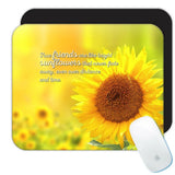 Gift Mousepad : Sunflower Friendship Quote Flower Floral Yellow Decor Friends Sunflower