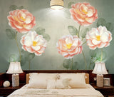 3D Peony Flower ZHUA13456 Wallpaper Wall Murals Removable Self-adhesive Amy Peony