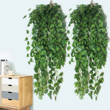 1/2/4 Pcs Artificial Ivy Leaf Plants Vine Hanging Garland Fake Flower Home Decor Green Plant