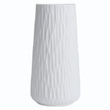 White Ceramic Vase Ð 7.7 Inch Handcrafted Modern Vase for Pampas Grass & H Pampas Grass